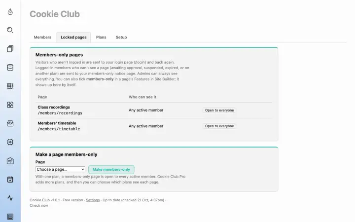 Cookie Club, screenshot 2