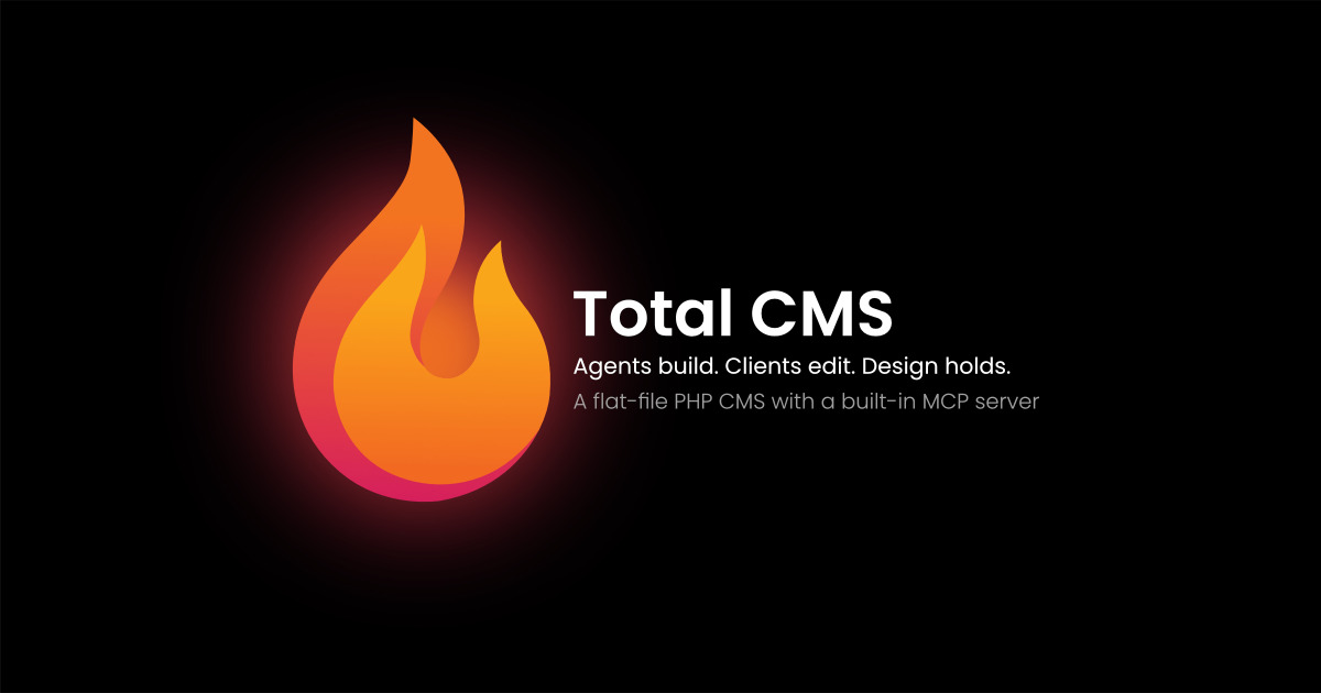 Total CMS - Flat-file PHP CMS with a built-in MCP server for AI agents and developers