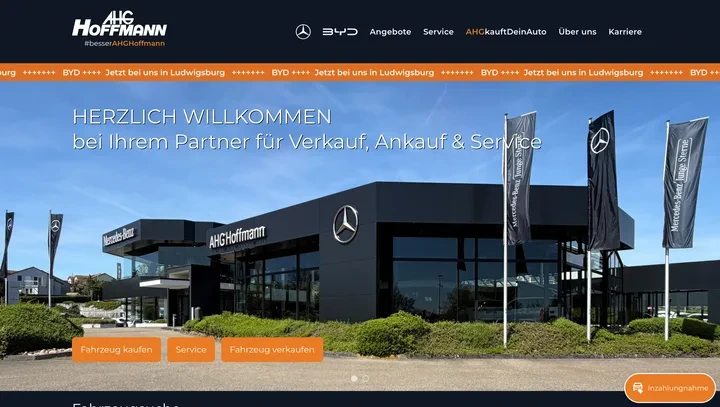 AHG Hoffmann — Mercedes-Benz and BYD dealership in Ludwigsburg, Germany