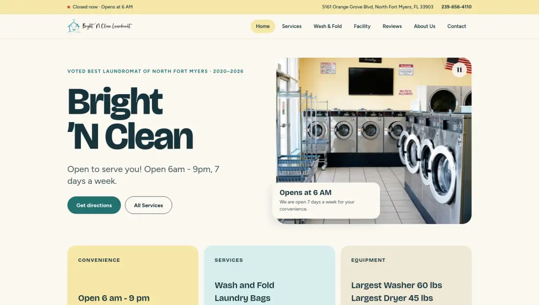 Bright 'N Clean - Laundromat in North Fort Myers
