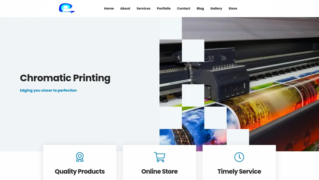 Chromatic Printing website