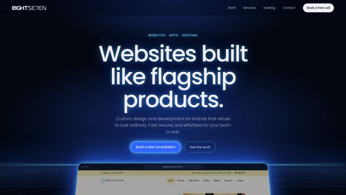 Eight Seven website