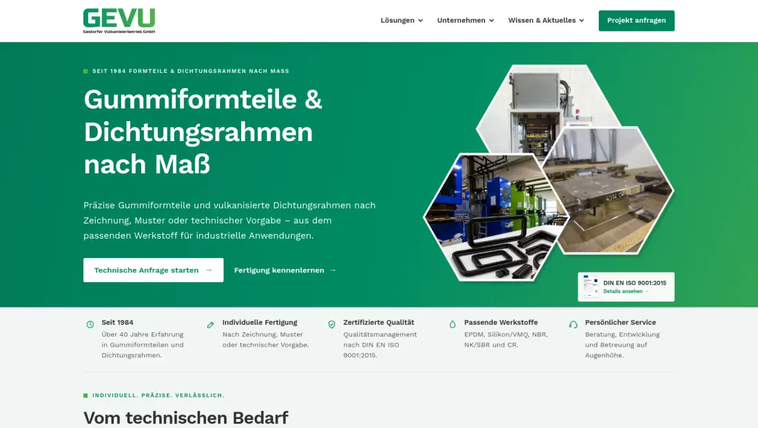 GEVU GmbH website