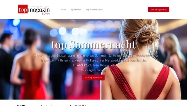 Top Magazin Bonn — lifestyle magazine for the Bonn region